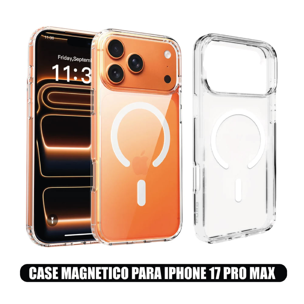 Case Magnetico Transparente compatible con iPhone 17 pro max