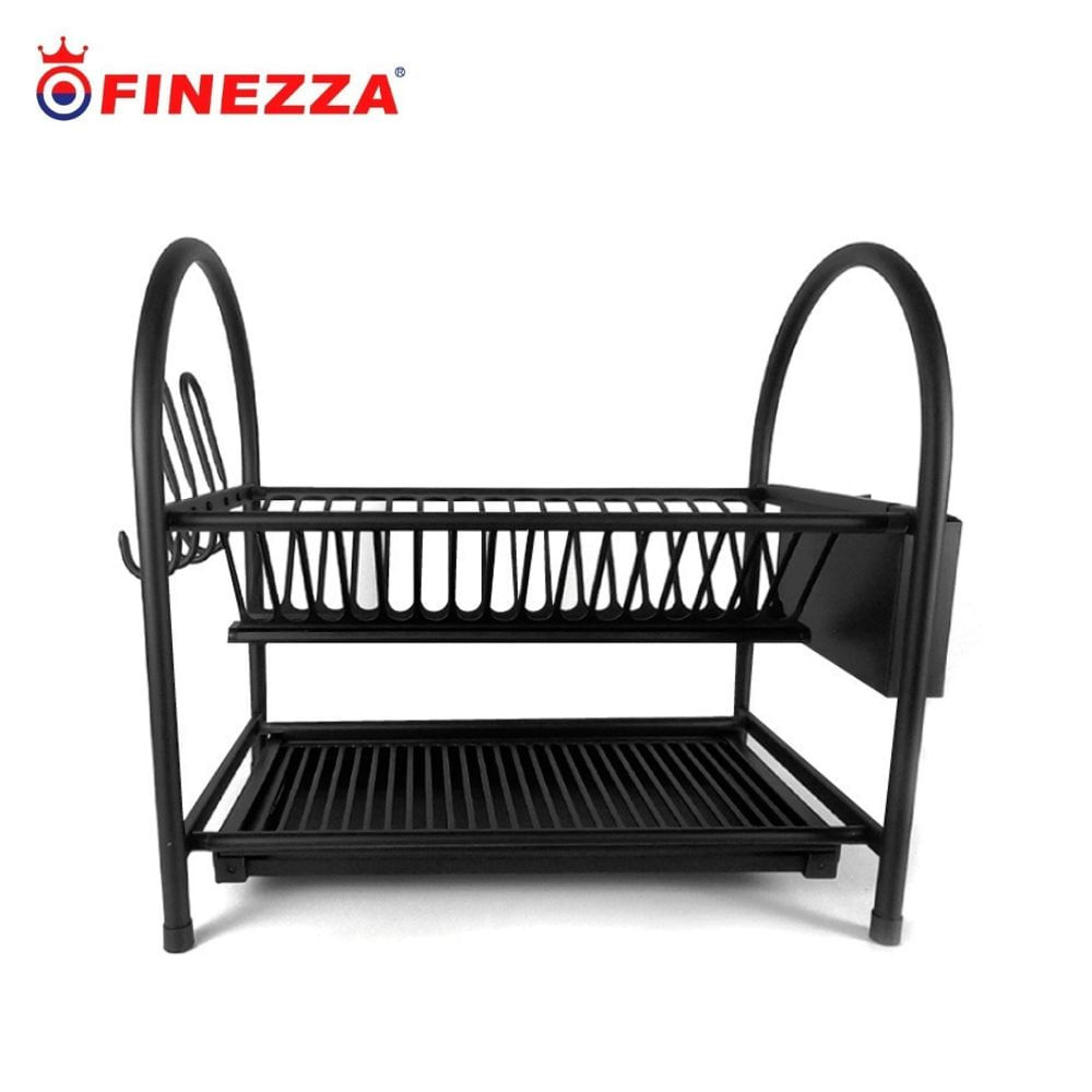 Escurridor de platos Finezza FZ 8053R  Acero Inoxidable 16 platos Negro