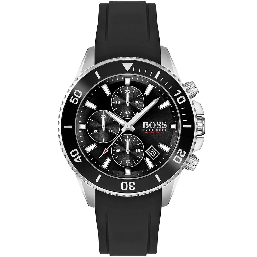 RELOJ HUGO BOSS ADMIRAL BISEL PLATEADO CORREA DE GEBE