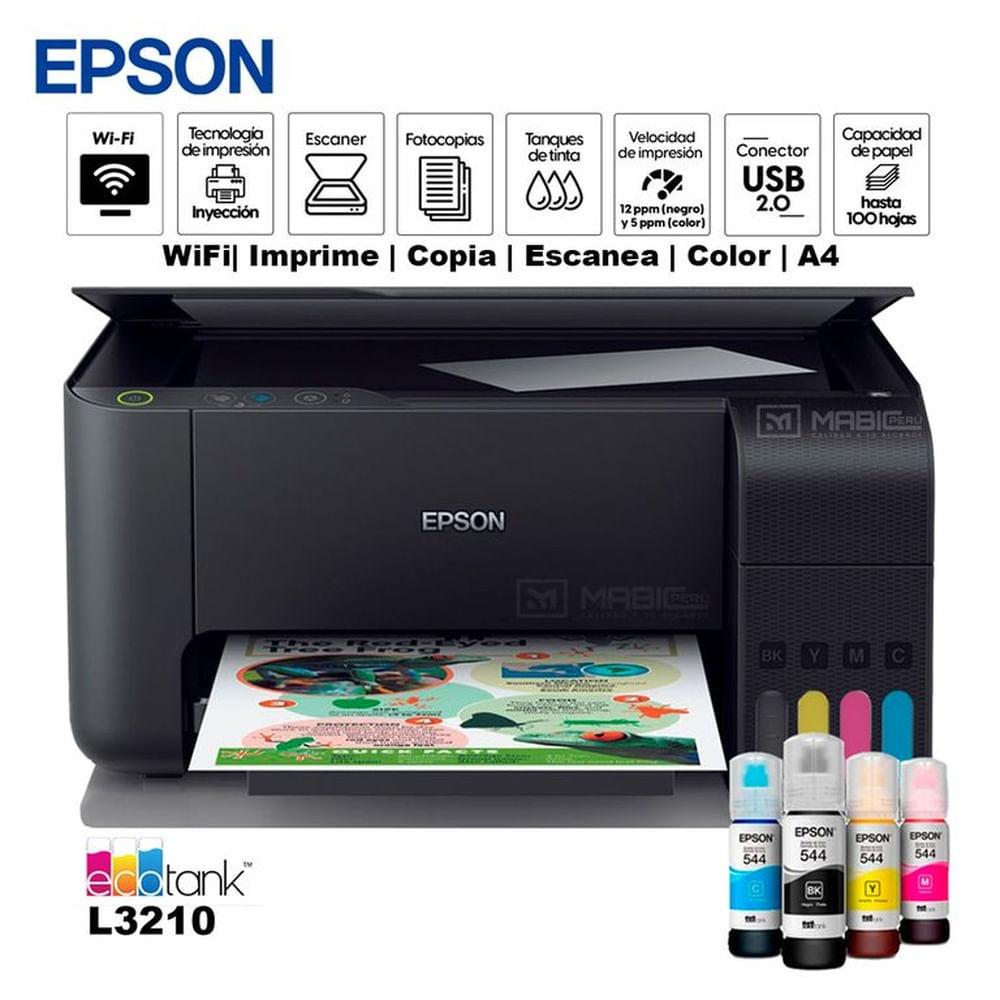 Impresora Multifuncional Epson L3210 USB