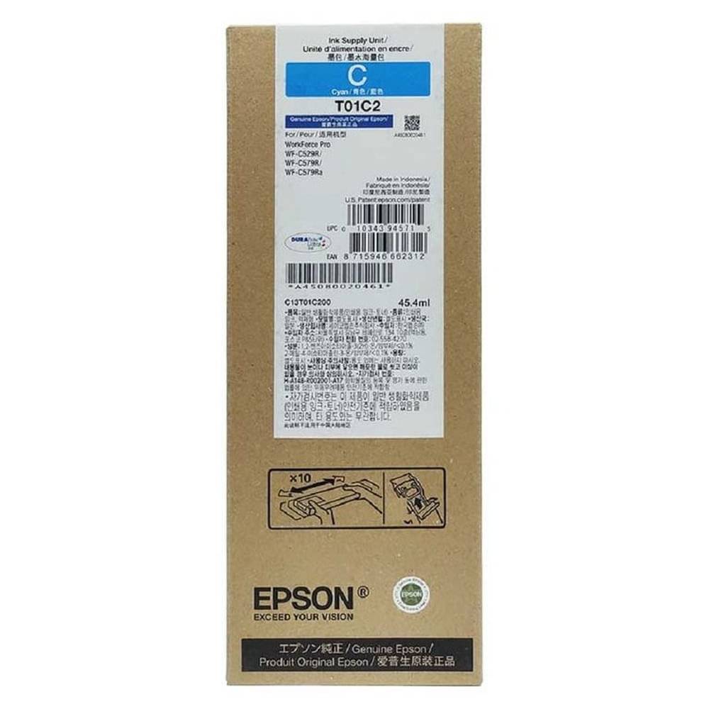 Tinta Epson T01C Cian T01C220 - 45ml