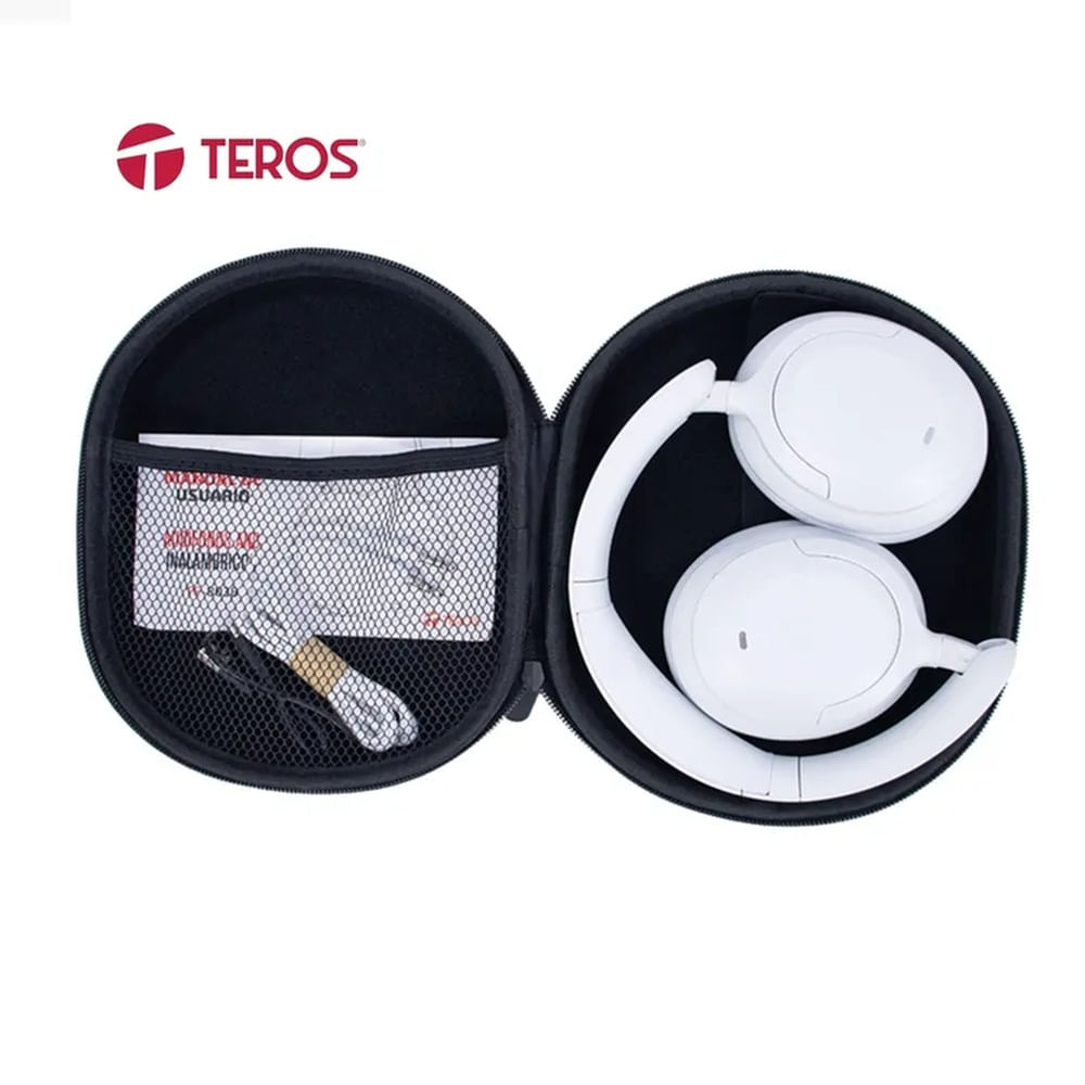 Audífono inalámbricos TEROS TE-8038W USB-C Blanco Titanium