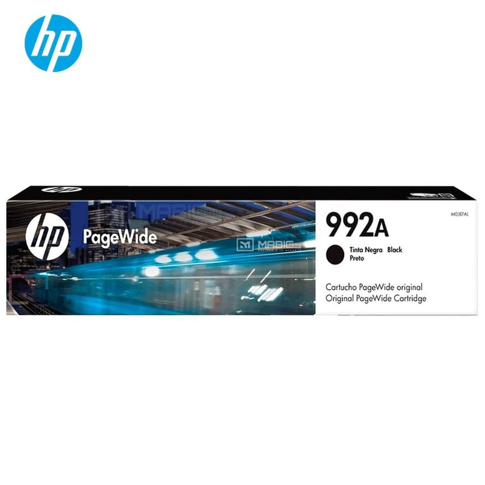 Cartucho de Tinta HP 992A Negro M0J87AL PageWide 772dw, 777z, 750dw Original