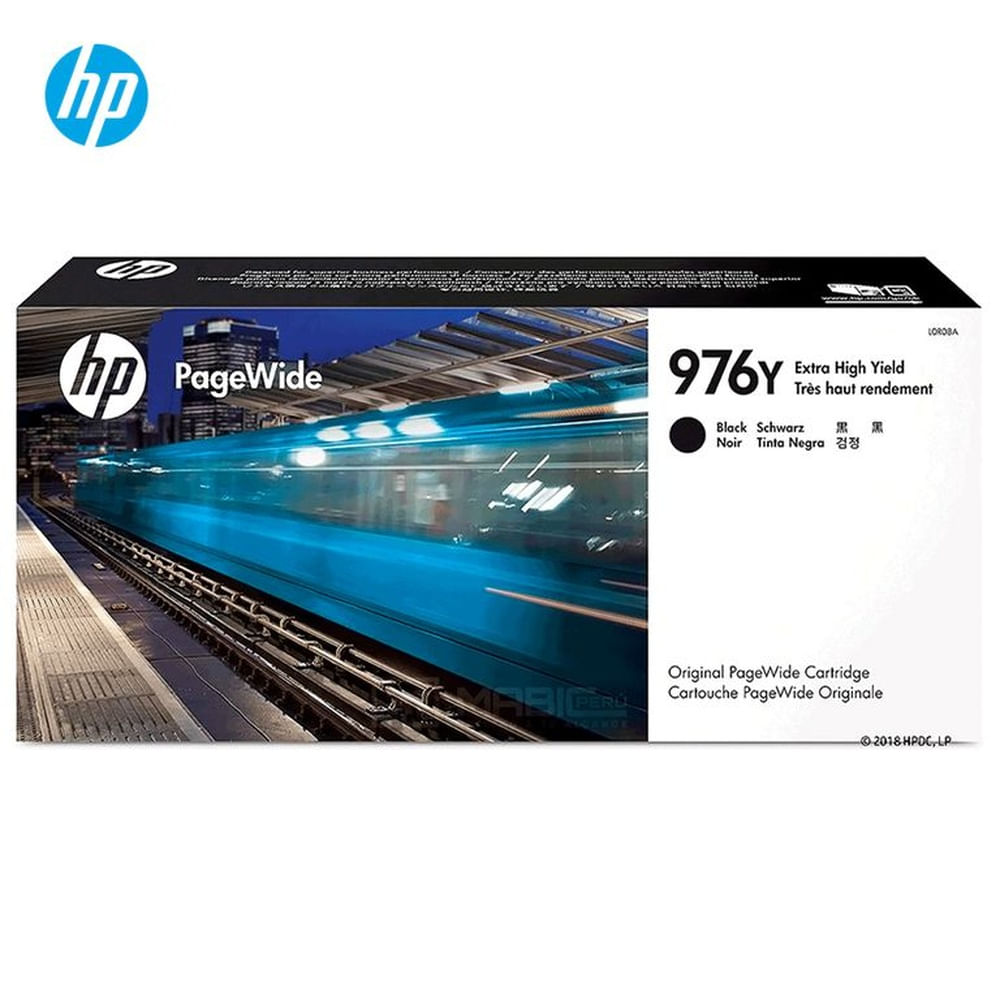 Cartucho de Tinta HP 976Y Negro L0R08A PageWide Pro 552dw, 577dw Original