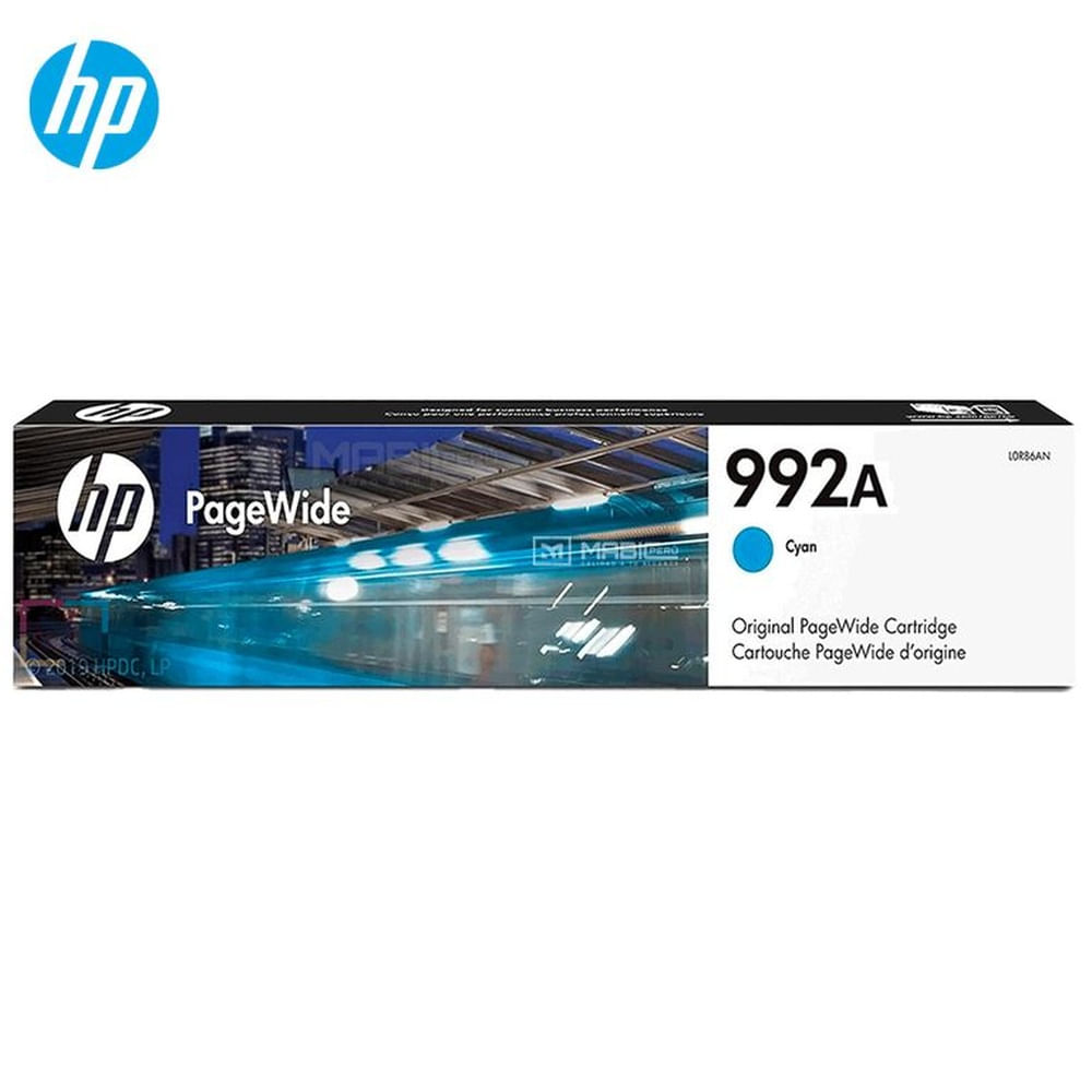 Cartucho de Tinta HP 992A Cian M0J75AL PageWide 772dw, 777z, 750dw Original