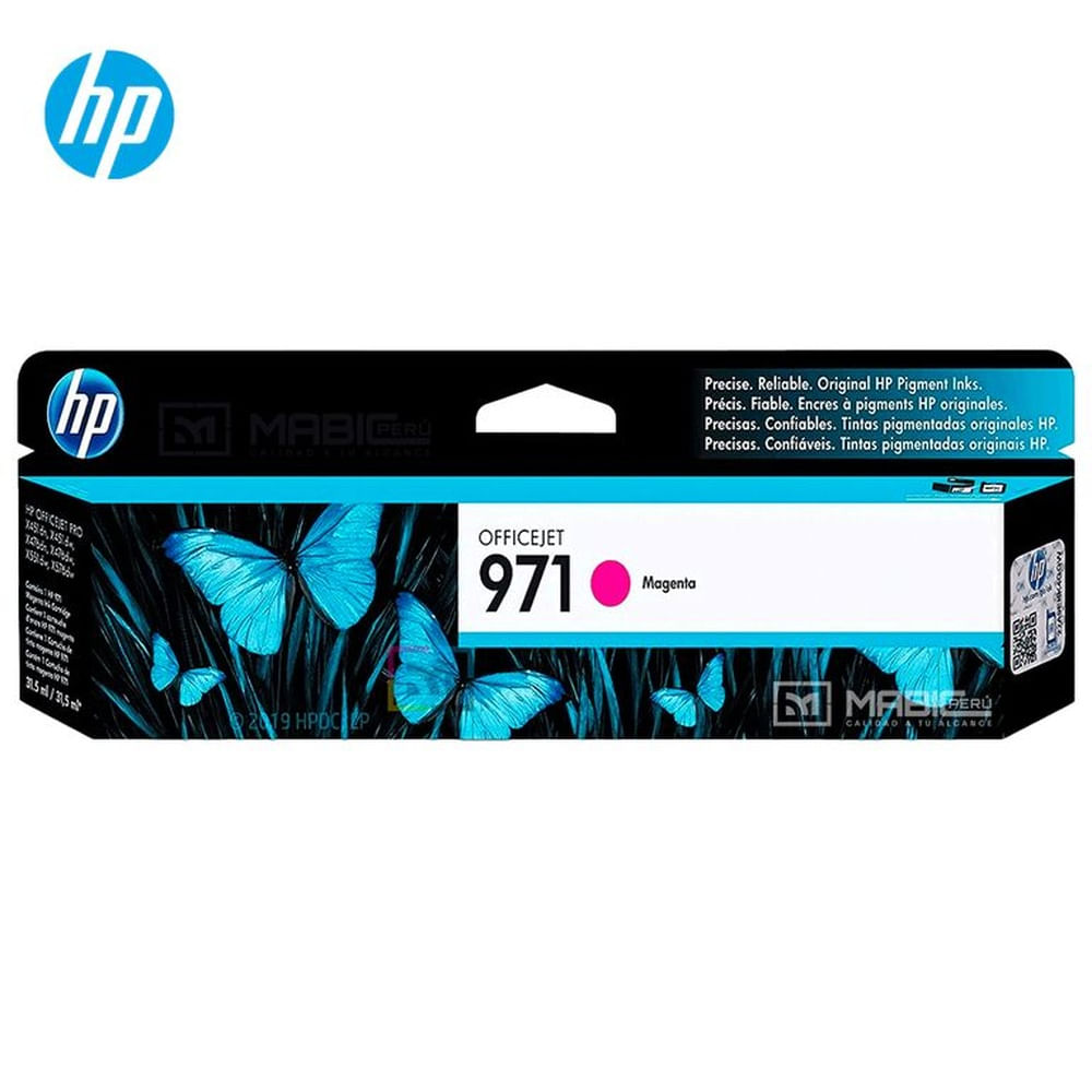 Cartucho de Tinta HP 971 Magenta CN623AM OfficeJet X476DW, X451DW Original