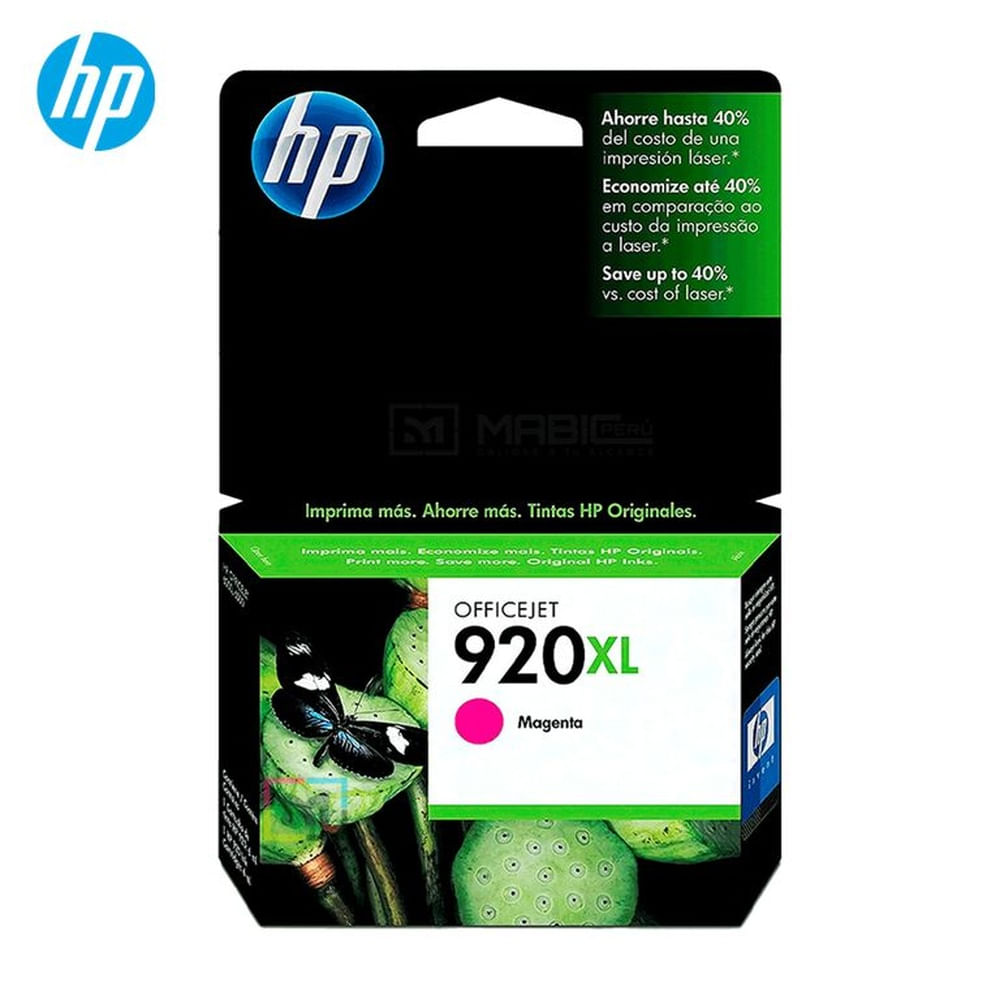 Cartucho de Tinta HP 920XL Magenta CD973AL OfficeJet 6500, 7500 Original