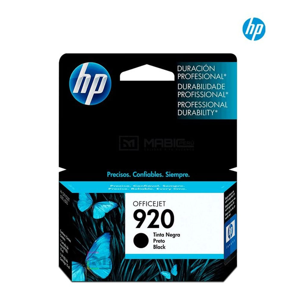 Cartucho de Tinta HP 920 Negro CD971AL OfficeJet 6500, 7500 Original