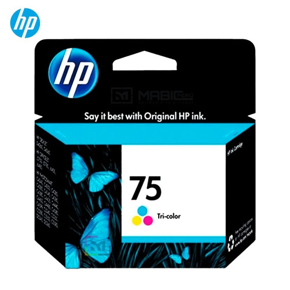 Cartucho de Tinta HP 75 Tricolor CB337WL OfficeJet J5740, C4740 Original
