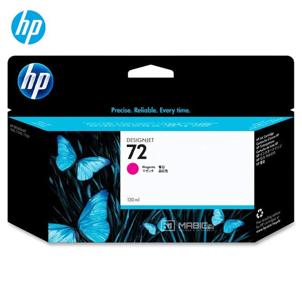 Cartucho de Tinta HP 72 Magenta C9372A DesignJet T610, T1100 Original - 130ml