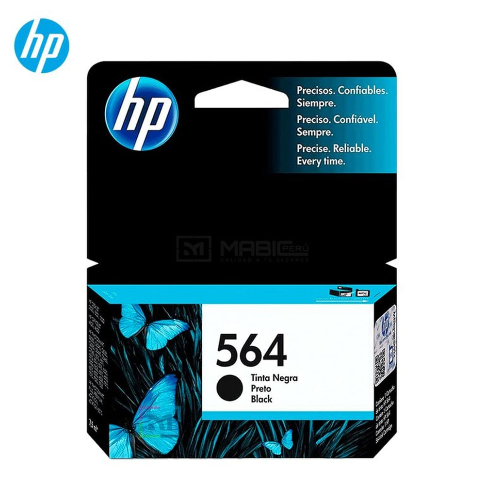 Cartucho de Tinta HP 564 Negro CB316WL OfficeJet 3520,  4622, 7520 Original