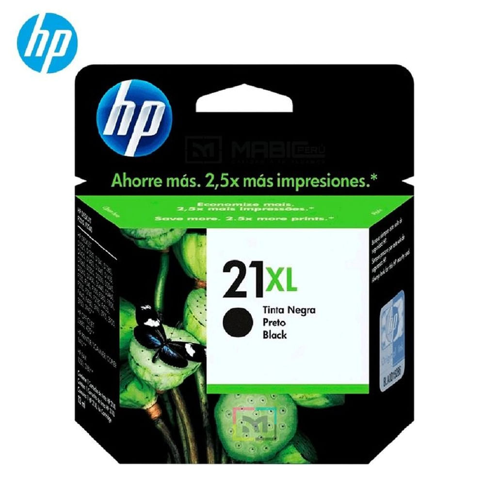 Cartucho de Tinta HP 21XL Negro C9351CL OfficeJet D1320, J3640, 1250 Original