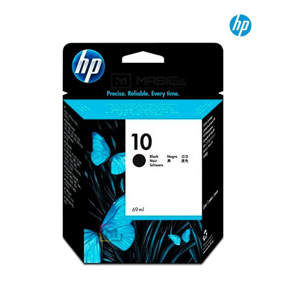 Cartucho de Tinta HP 10 Negro C4844A Inkjet 2000C 2500 Original