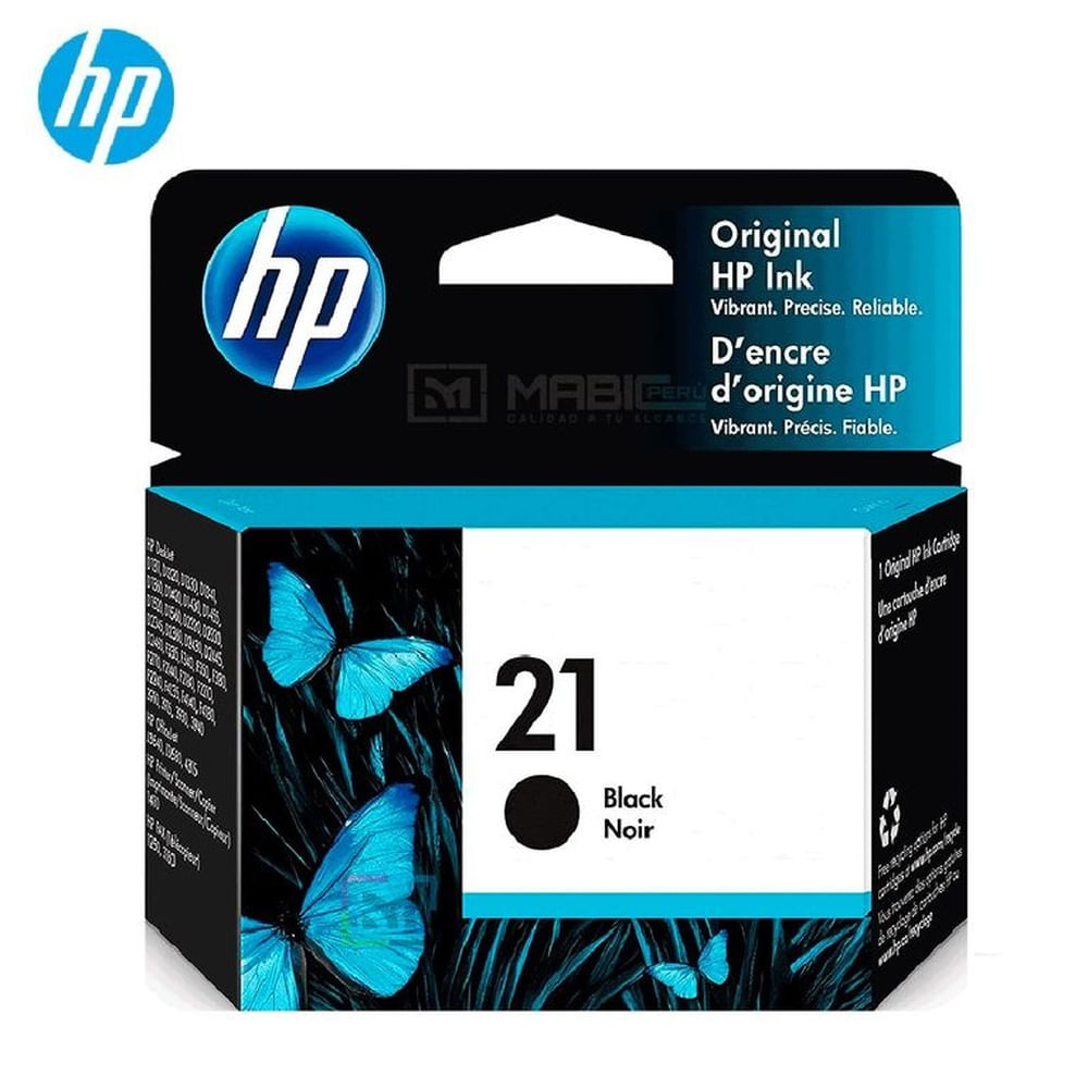 Cartucho de Tinta HP 21 Negro C9351AL OfficeJet D1320, J3640, 1250 Original