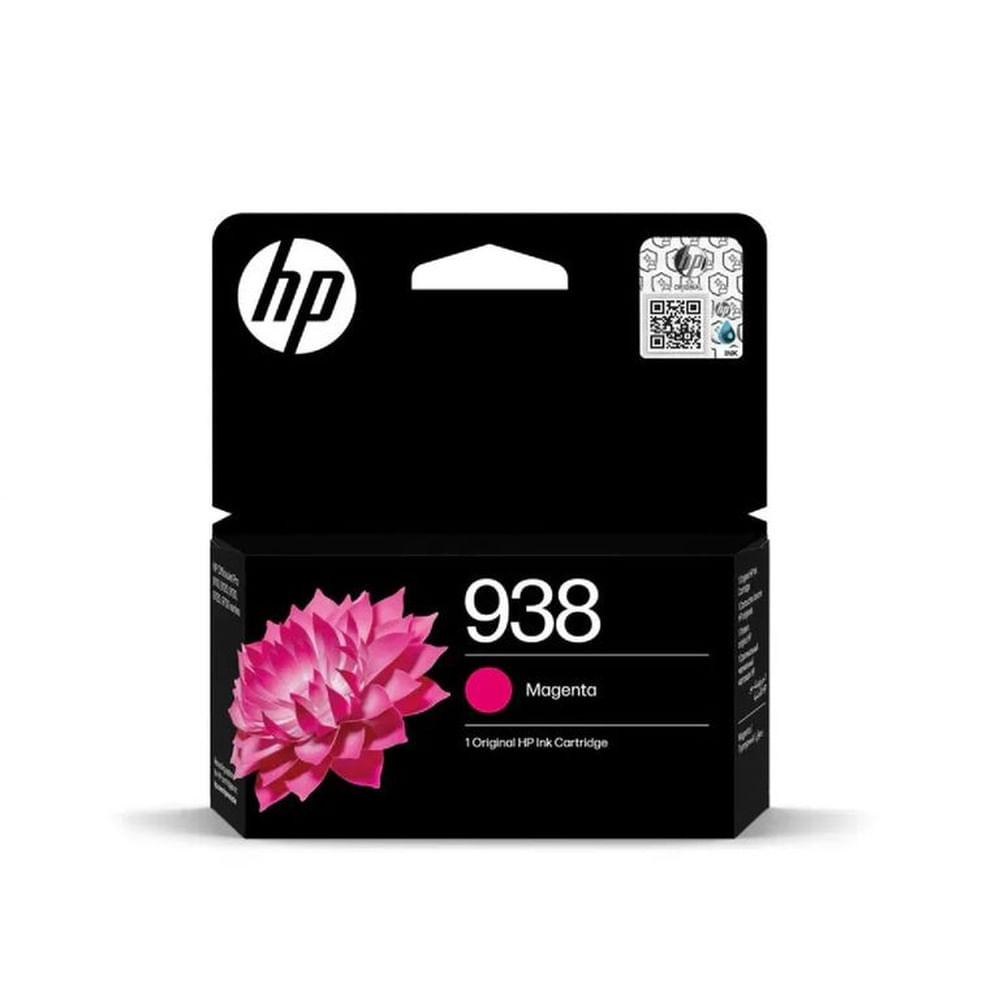 Cartucho de Tinta HP 938 Magenta 4S6X6PL OfficeJet 9130, 9730 Original