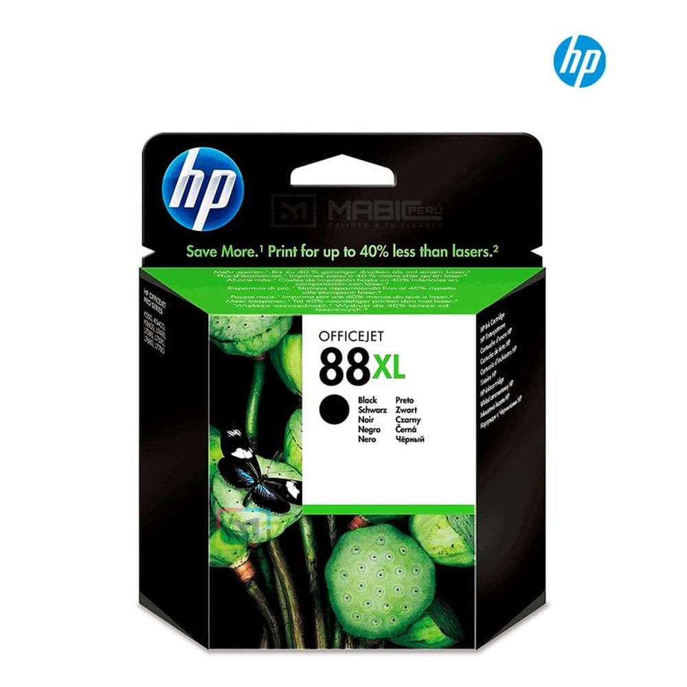 Cartucho de Tinta HP 88XL Negro C9396AL Plotter OfficeJet K5400 Original