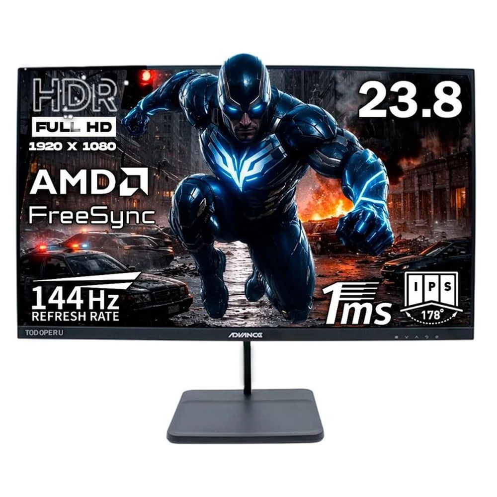 Monitor Advance ADV2454S, 24 FHD IPS, 144Hz, 1ms, Parlante