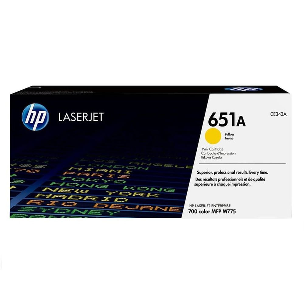 TONER HP 651A AMARILLO CE342A L.J.E. 700, M775 ORIGINAL
