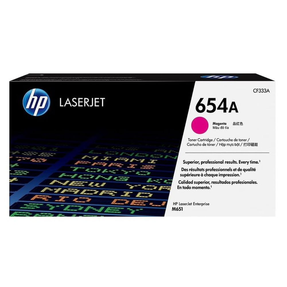 TONER HP 654A MAGENTA CF333A L.J.E. M651 ORIGINAL