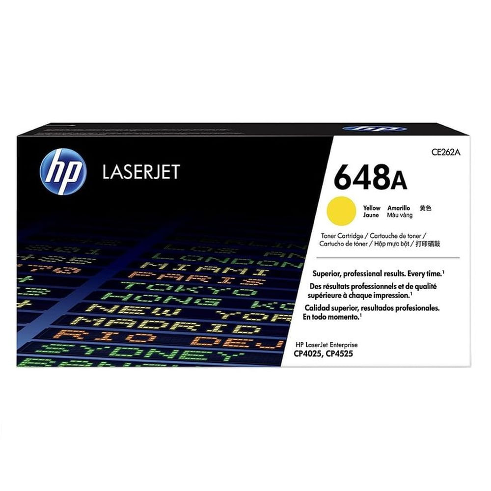 TONER HP 648A AMARILLO CE262A L.J. CP4525 ORIGINAL