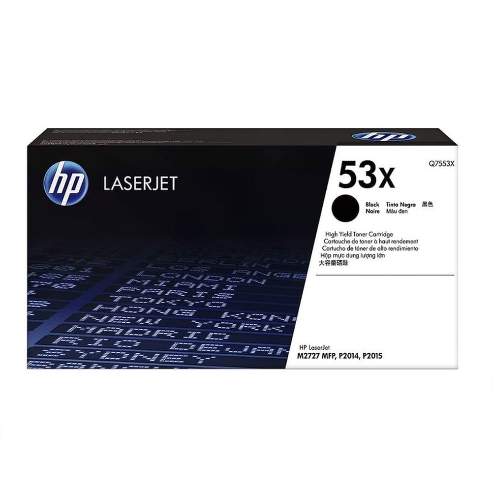 TONER HP 53X NEGRO Q7553X L.J. P2015, M2727 ORIGINAL