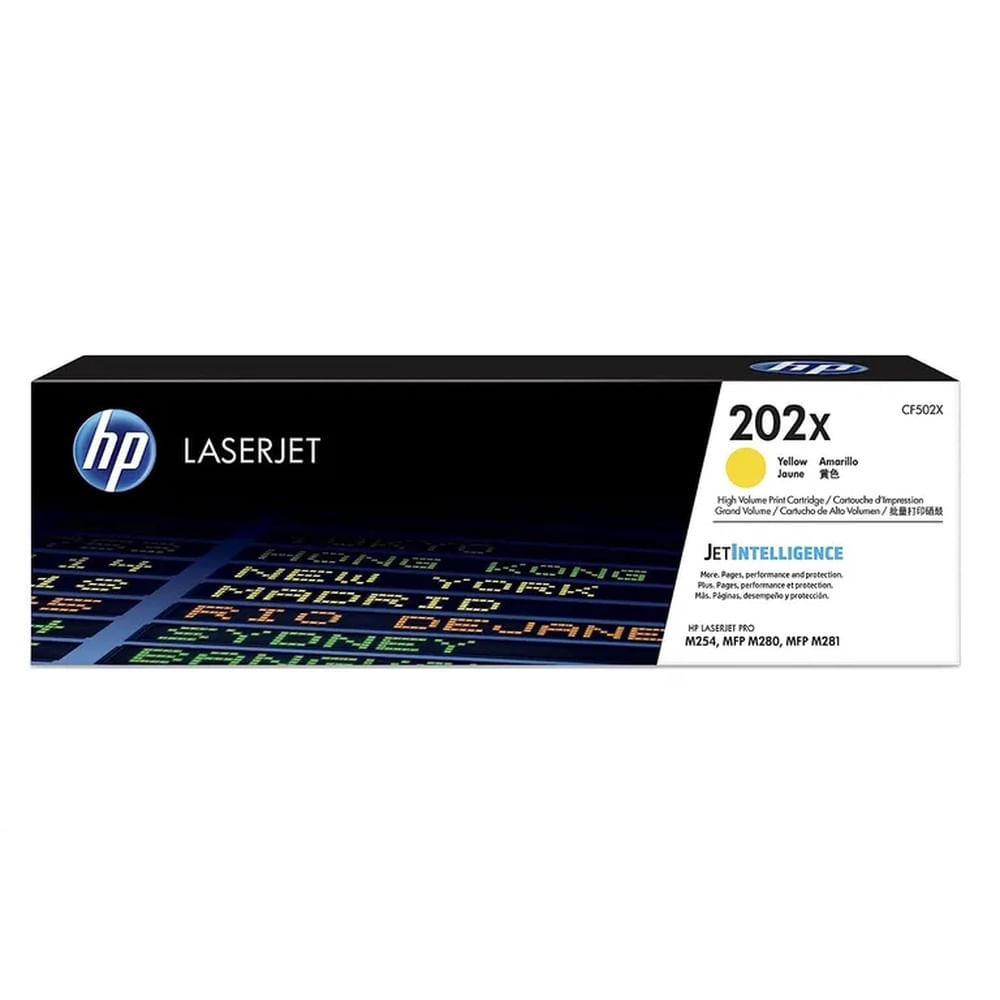 TONER HP 202X AMARILLO CF502X L.J.P. M254 ORIGINAL