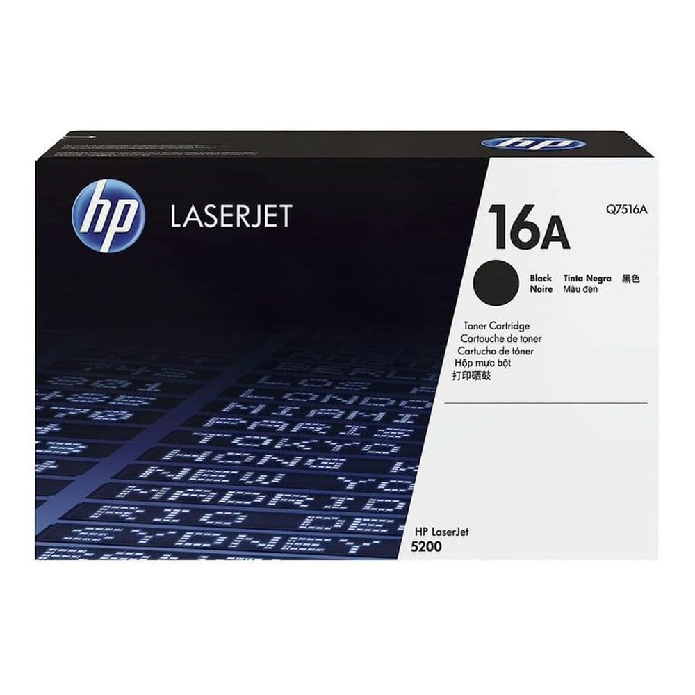 TONER HP 16A NEGRO Q7516A L.J. 5200 ORIGINAL