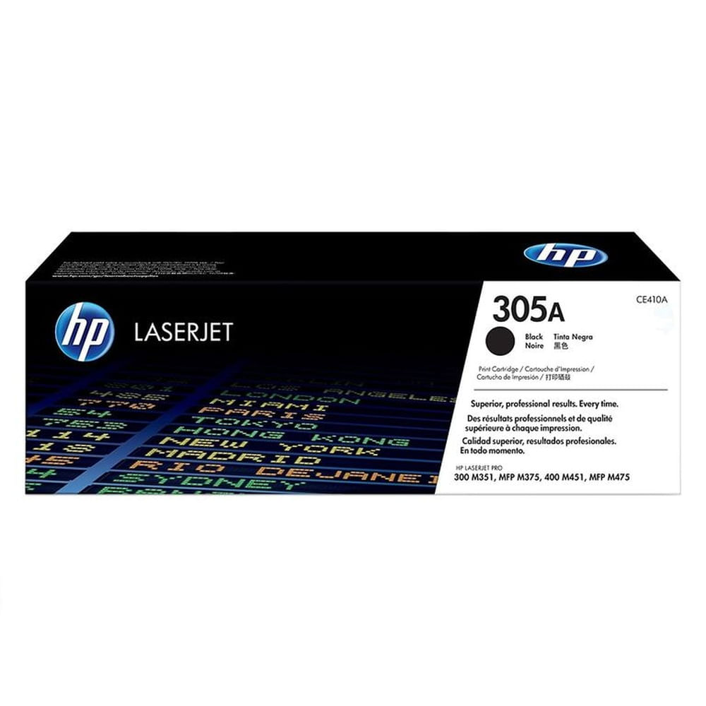 TONER HP 305A NEGRO CE410A L.J.P 300, 400 ORIGINAL