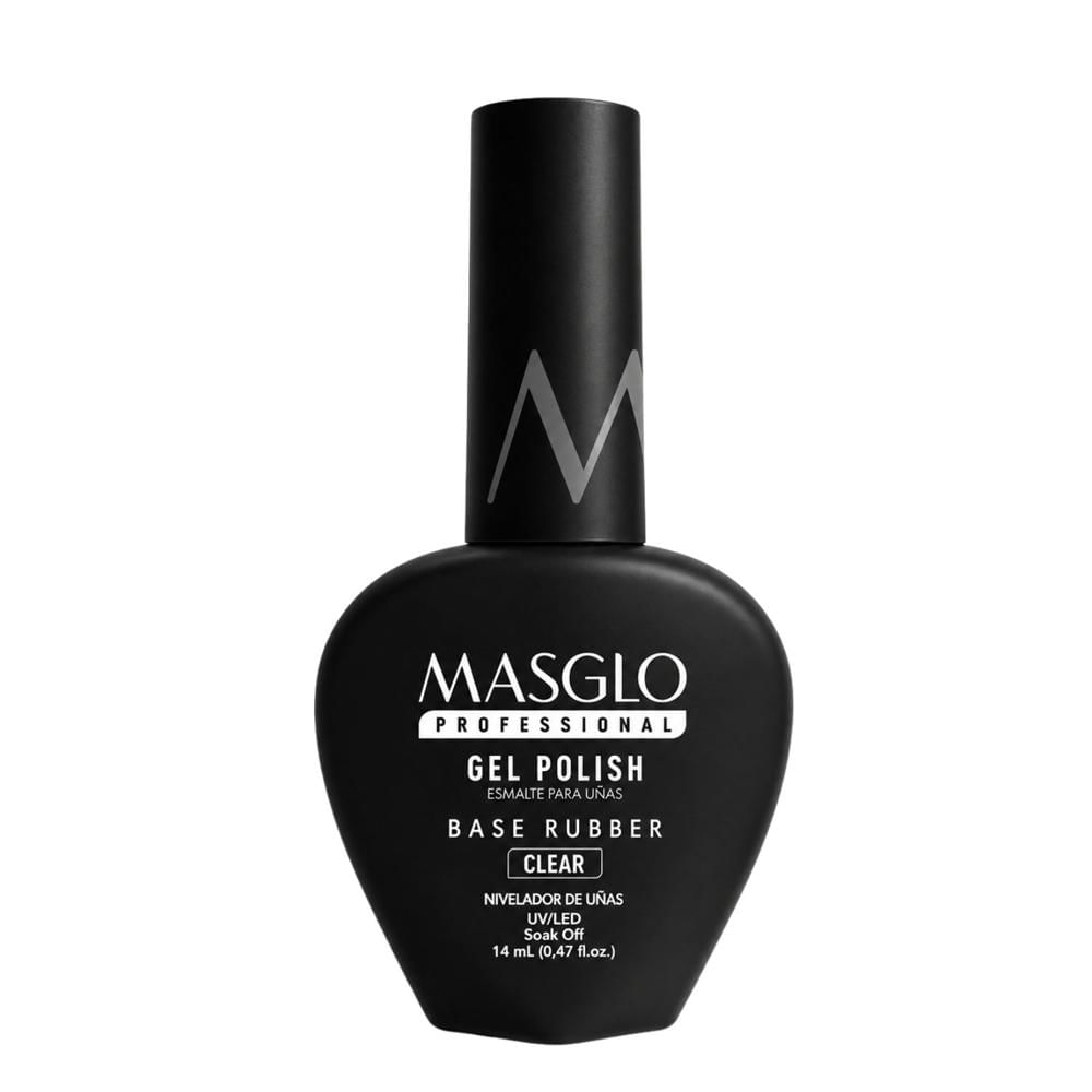 Gel Polish Base Rubber Clear 14 ml – MASGLO