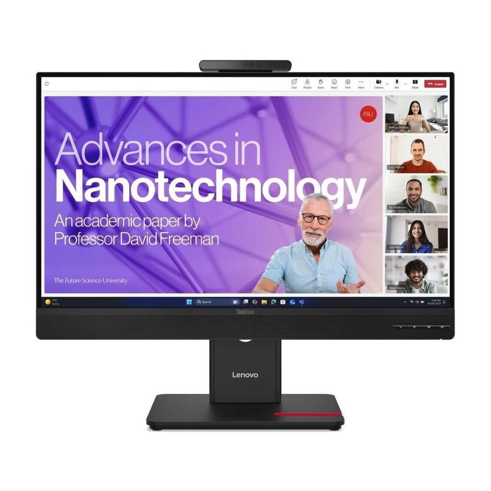 Monitor Lenovo ThinkVision T24-4v, 24 WLED IPS, 120Hz, 4ms, Pivote, Cámara Web, Parlante
