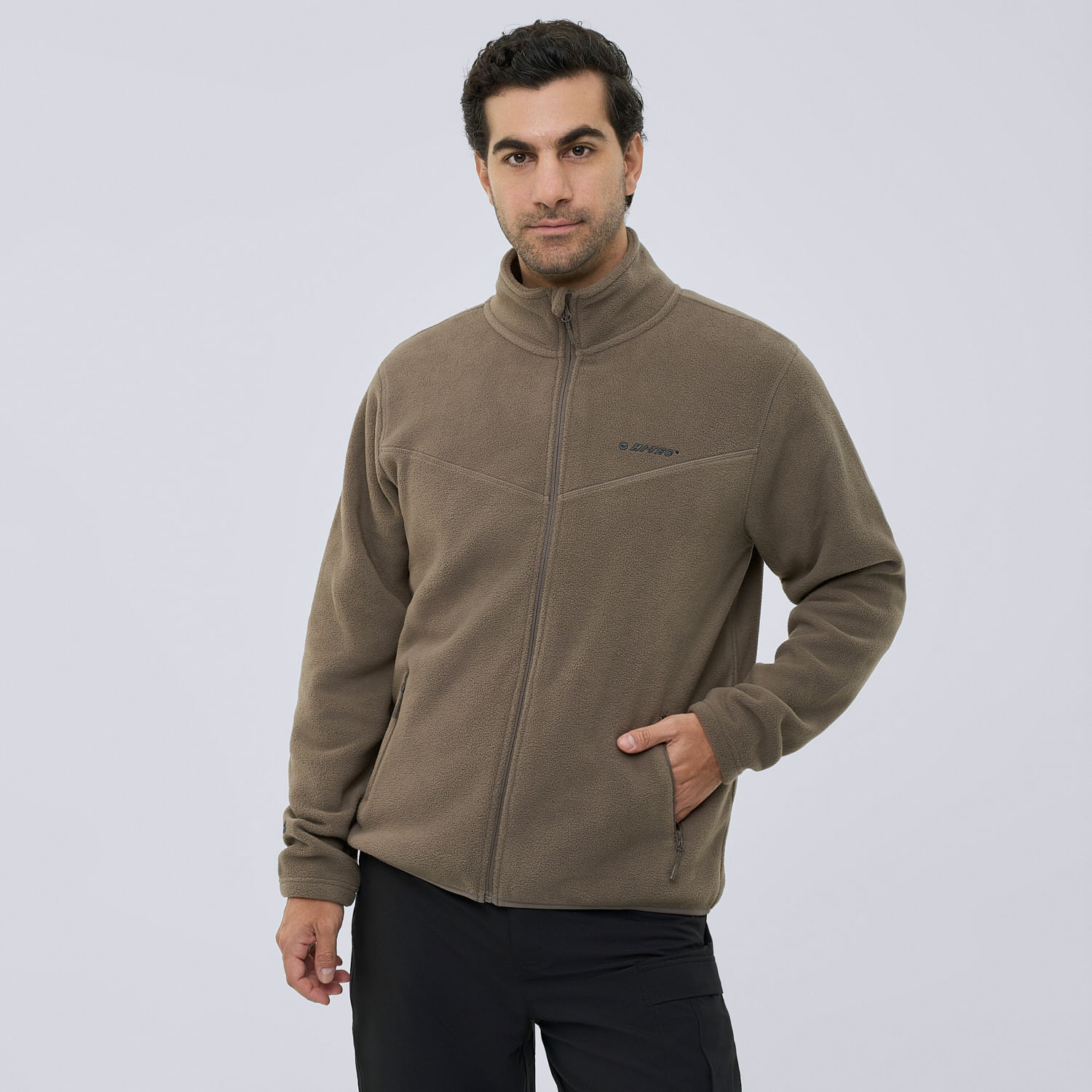 Polera Deportiva Hombre Micropolar Hi-Tec Marron L