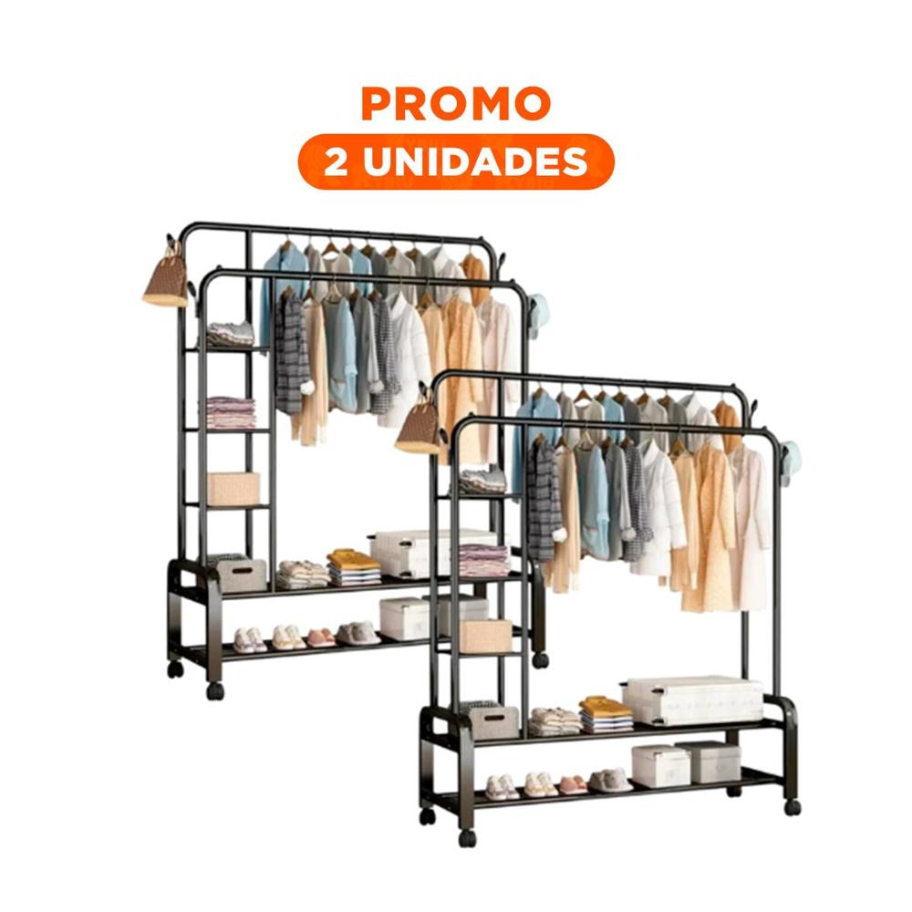 Pack2 Organizador Compacto para Pared con Separadores y Diseño Funcional Negro Y Regalo Sticker