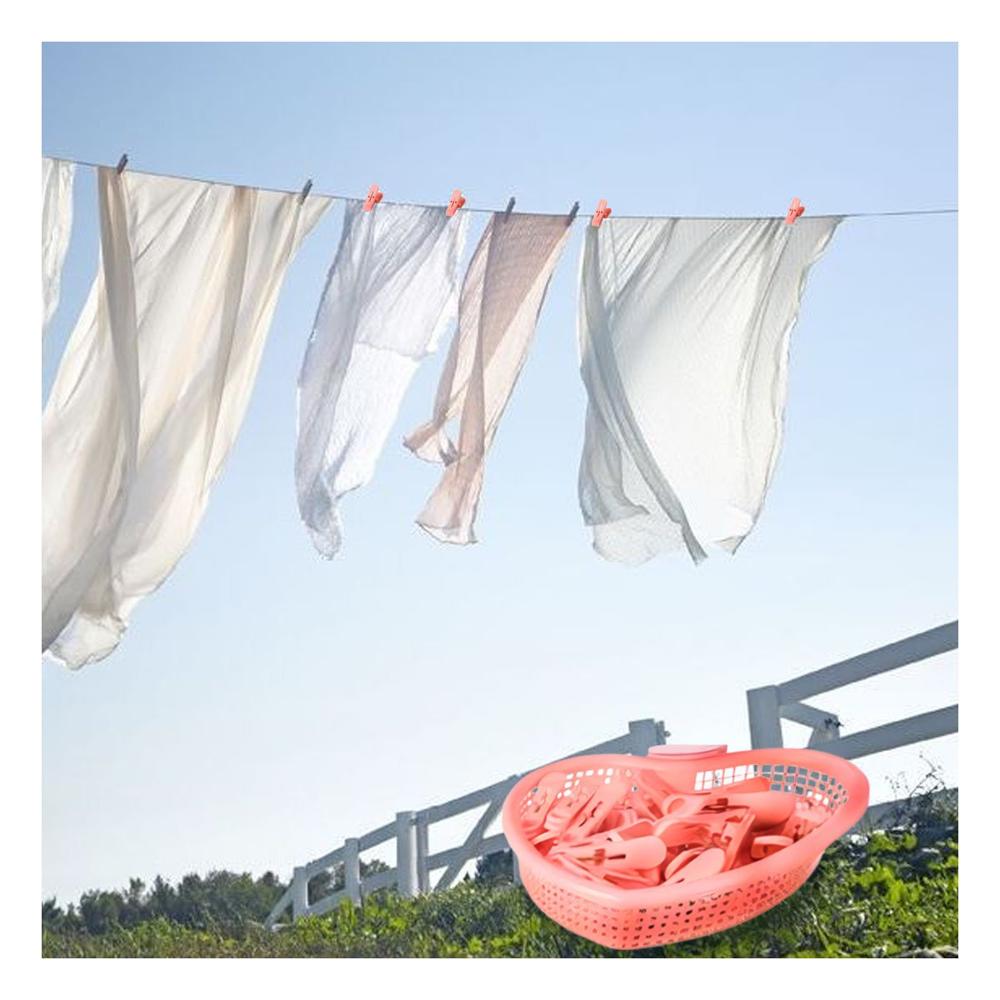 Contenedor Rosado Claro en Forma de Corazon para Organizar Ganchos de Ropa Y Papel Regalo
