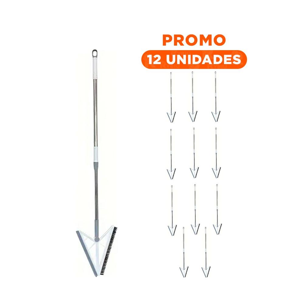 Pack12 Aspirador Practico y Silicona 2 en 1 para Pisos y Superficies Blancas Blanco