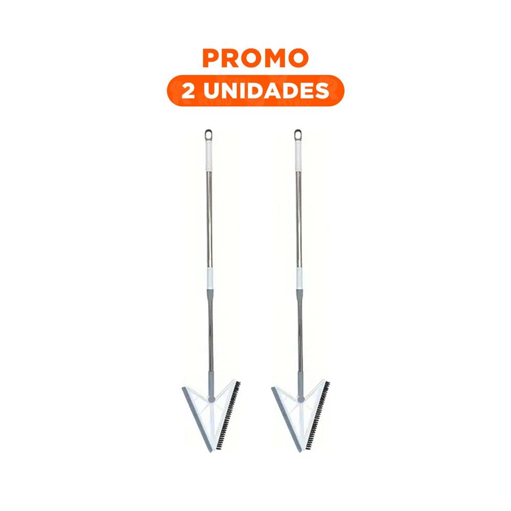 Pack2 Cepillo Versatil y Silicona 2 en 1 para Uso Diario en Hogar Blanco Y Regalo Sticker
