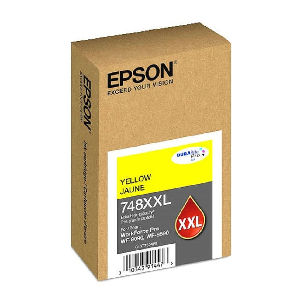 Tinta Epson 748XXL Amarillo WF-6090 WF-6590 WF-8590 WF-8090  - 69ml