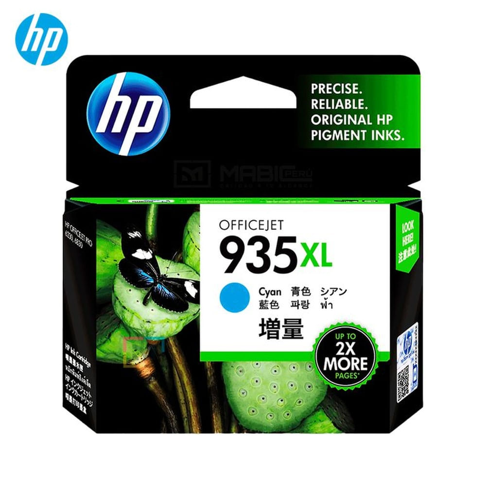Cartucho de Tinta HP 935XL Cian C2P24AL OfficeJet 6320, 6830 Original