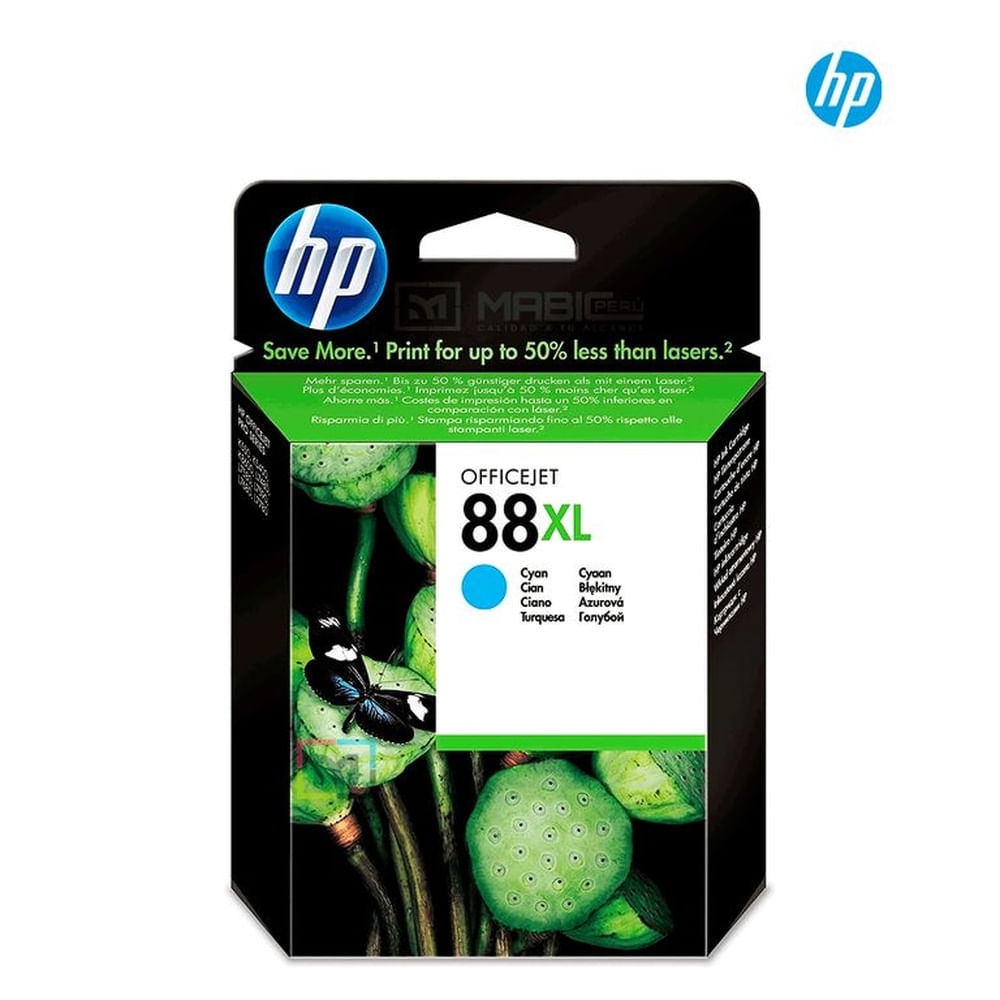 Cartucho de Tinta HP 88XL Cian C9391AL Plotter OfficeJet K5400 Original
