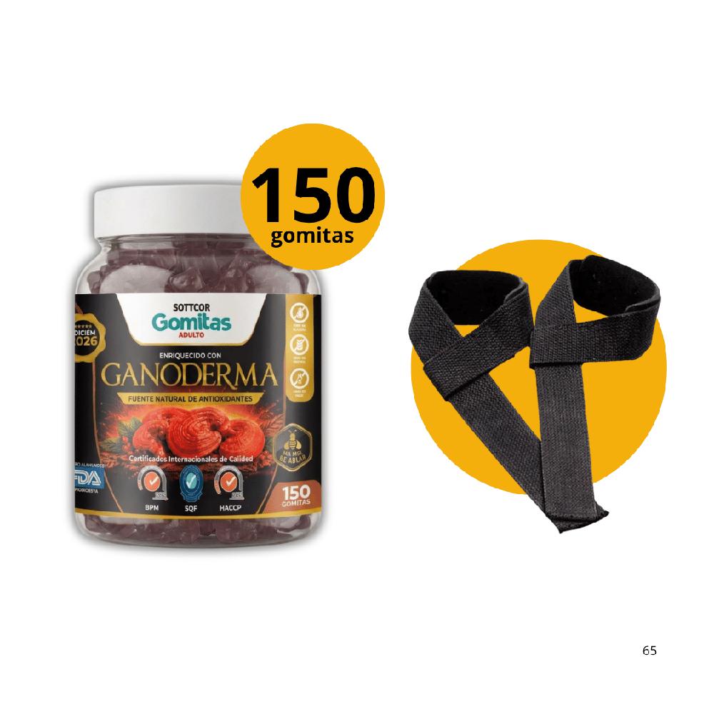 Sottcor Gomitas de Ganoderma - Antioxidante Natural Adultos con straps de regalo