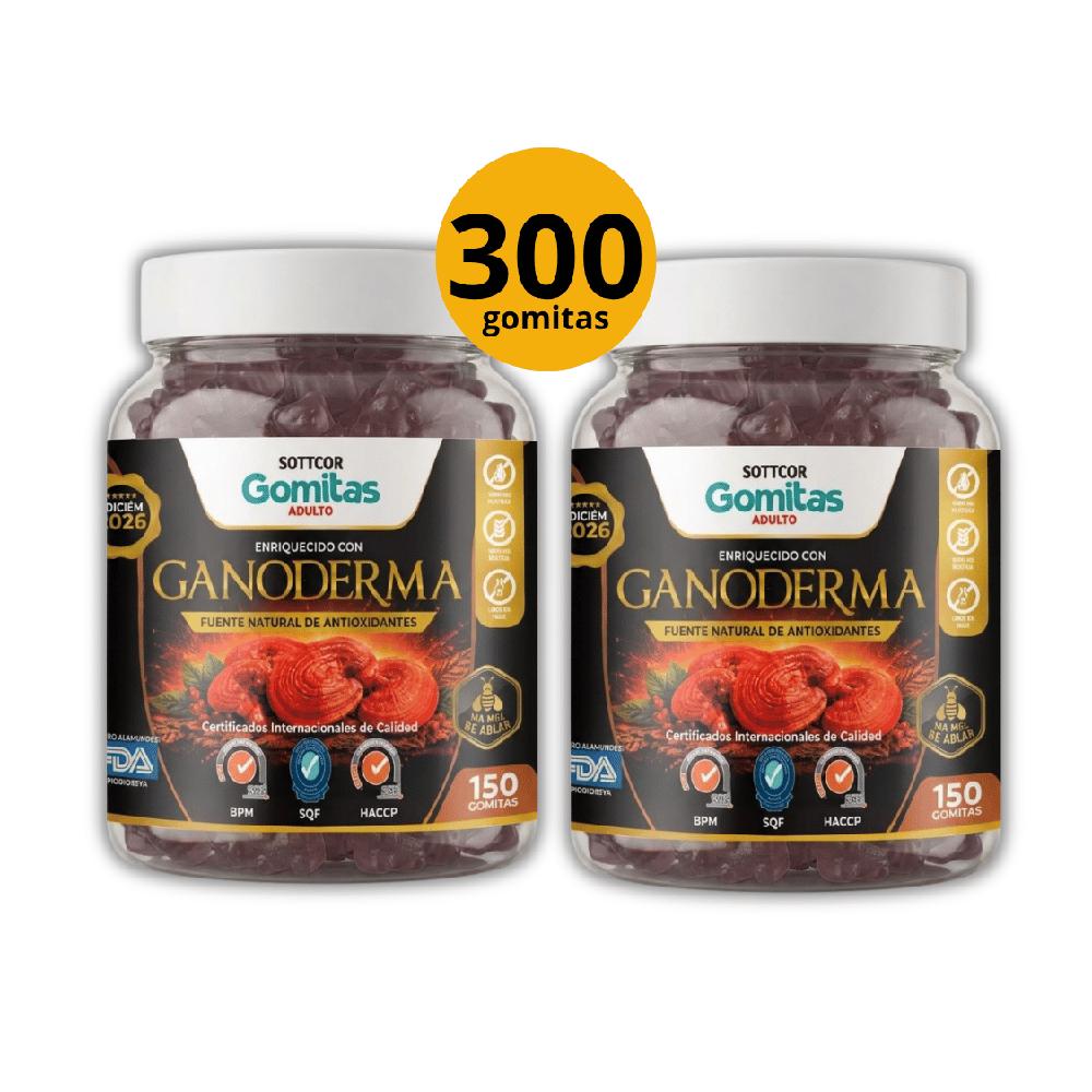 Pack Sottcor Gomitas de Ganoderma - Antioxidante Natural Adultos x 300 Unidades
