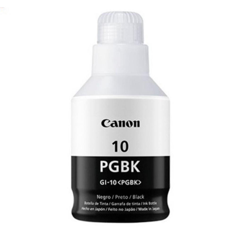 Botella de Tinta Canon GI-10PGBK Negro 170ml para PIXMA G5010/G5011/G6010/G6011