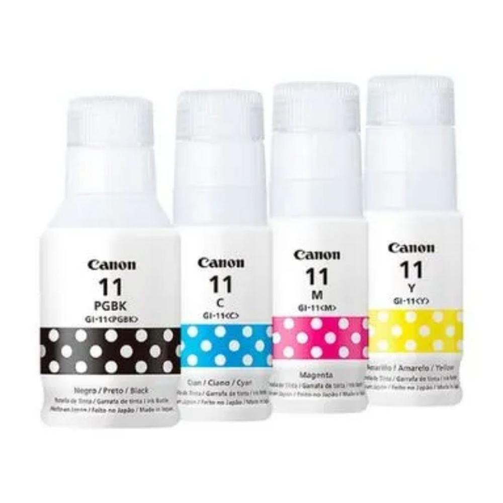 Kit de Tintas Originales Canon GI-11 (4 colores) para PIXMA G2160/G3160
