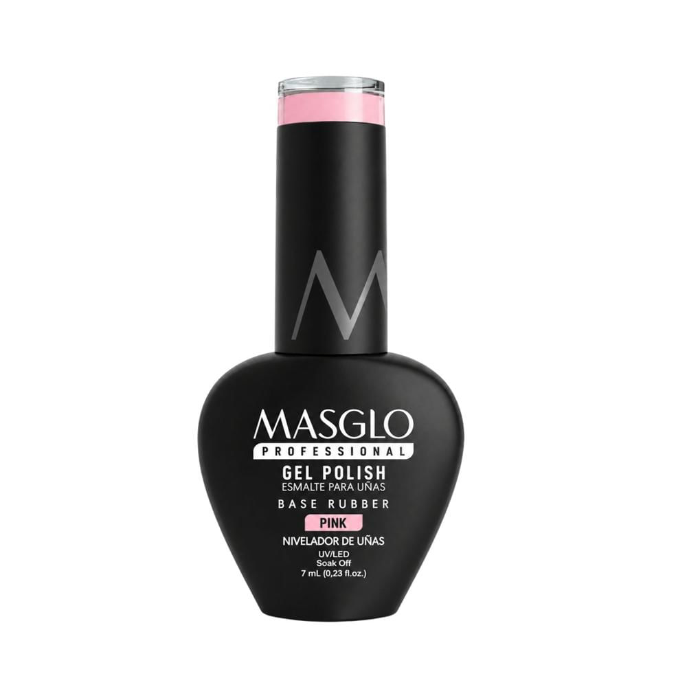 Gel Polish Base Rubber Pink 7 ml - MASGLO