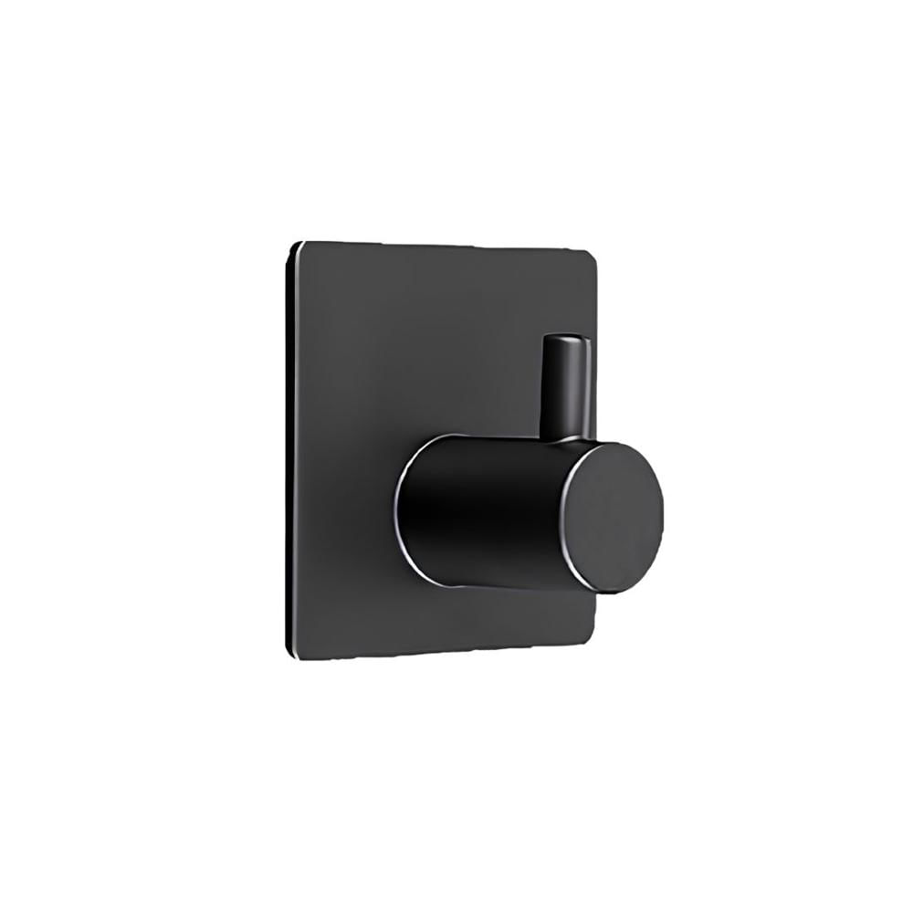 Set 5 Percheros Negros Metálicos para Baño
