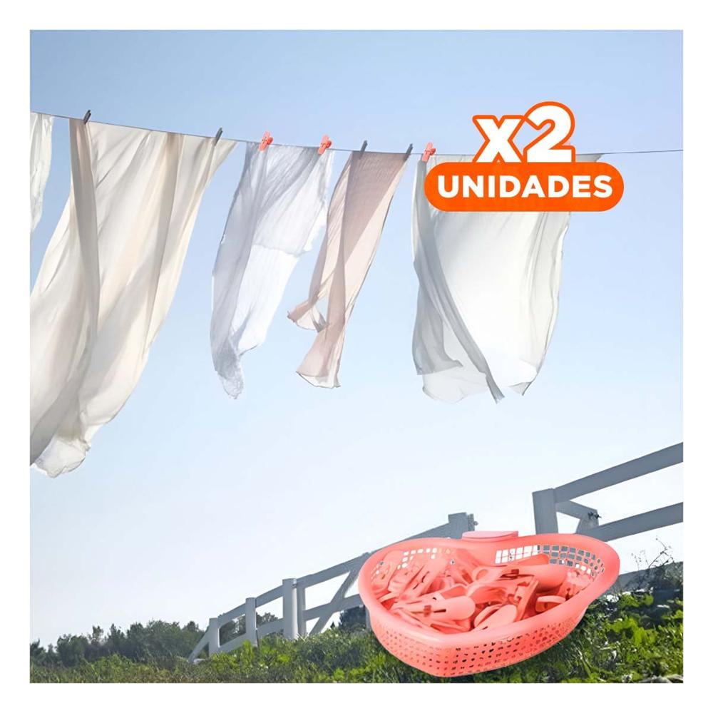 Pack2 Accesorio Rosado Claro en Forma de Corazon para Mantener Ganchos de Ropa