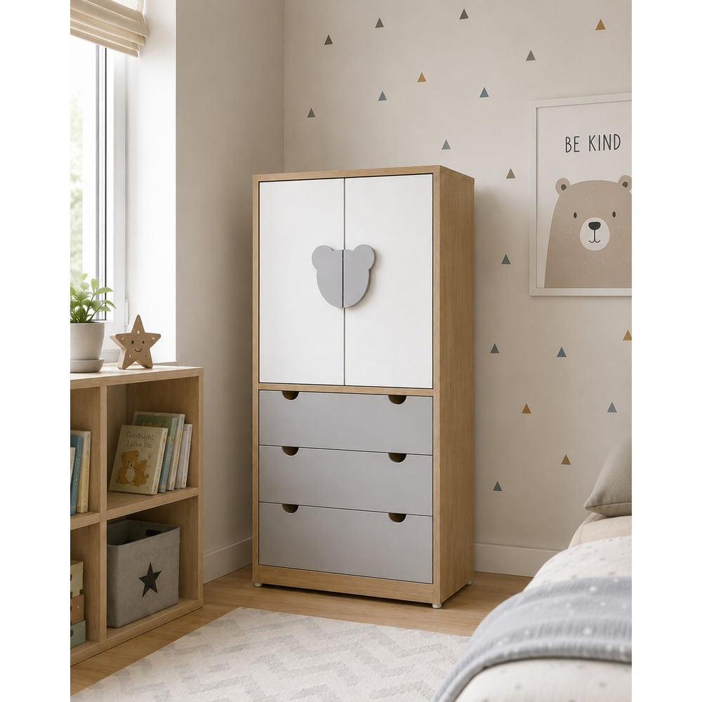 ROPERO MONTESSORI OSO VENTITAS HOME GRIS