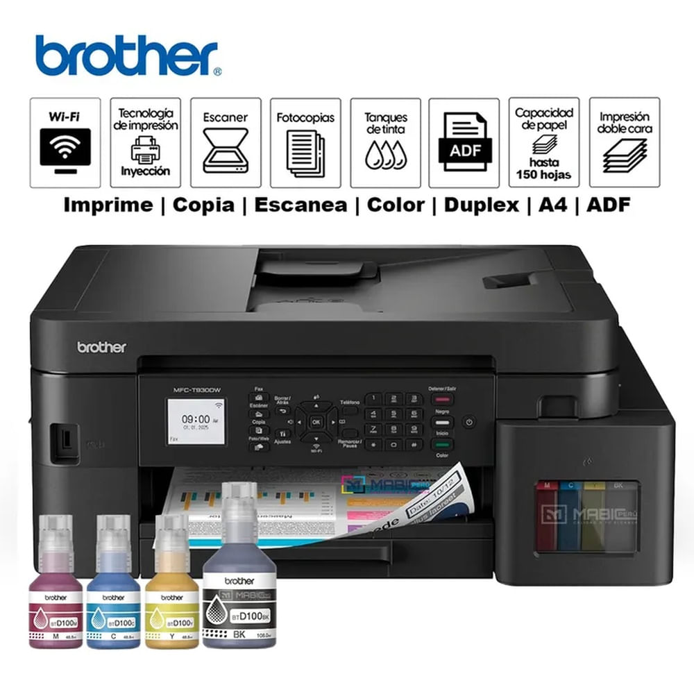 Impresora Multifuncional Brother MFC-T930DW Duplex WIFI ADF