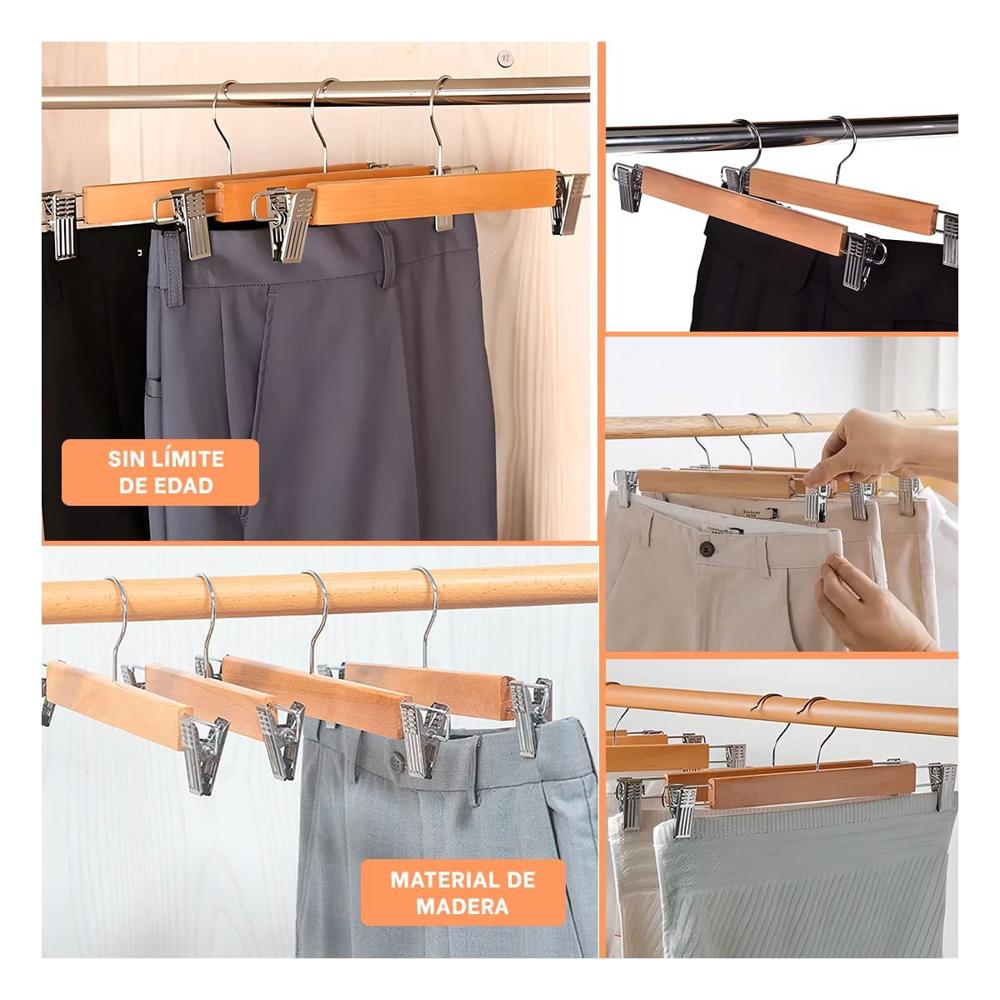 Colgante para Exhibir Vestidos Infantiles 2 Ganchos de Metal 33cm Mostaza Y Ligas Regalo