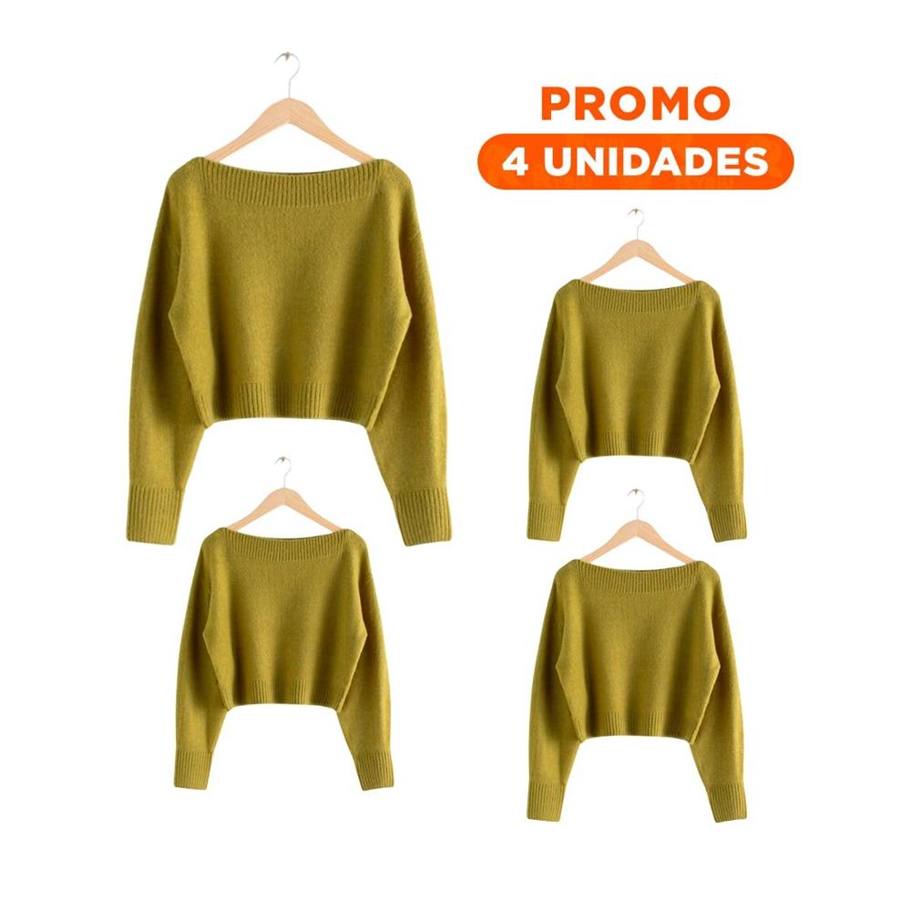 Pack4 Sistema para Prendas de Madera Color Mostaza 3 Piezas Domestico