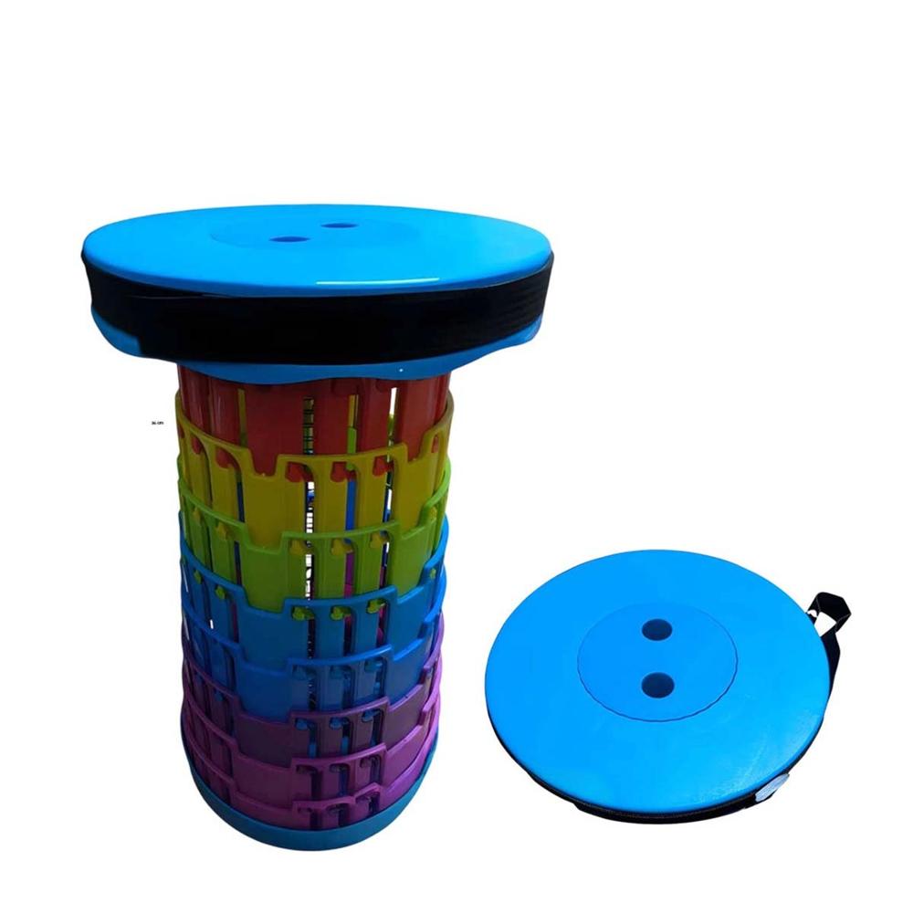 Silla Plegable Practica para Espacios Reducidos con Azul Multicolor Y Regalo Sticker